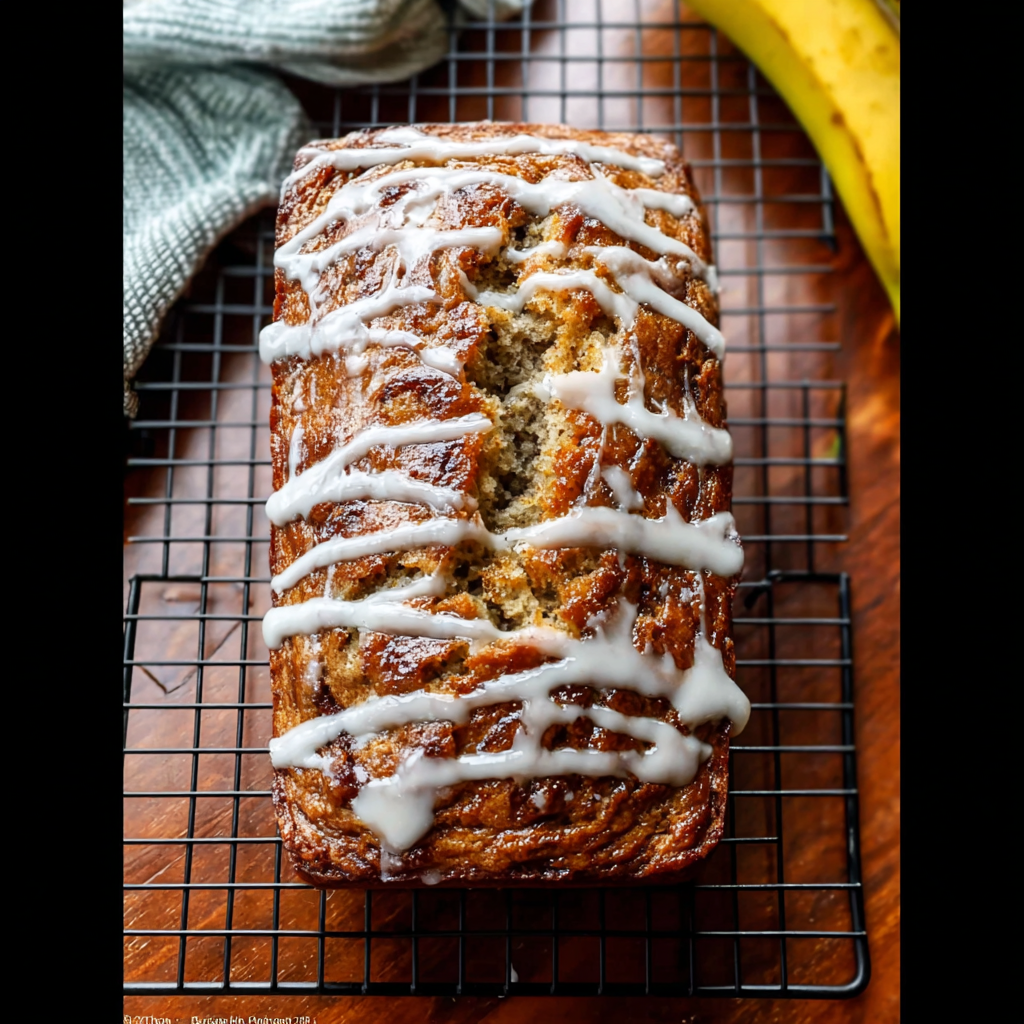 Recipe preparation for Cinnamon Swirl Banana Bread