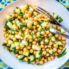 Summer Corn and Chickpea Salad