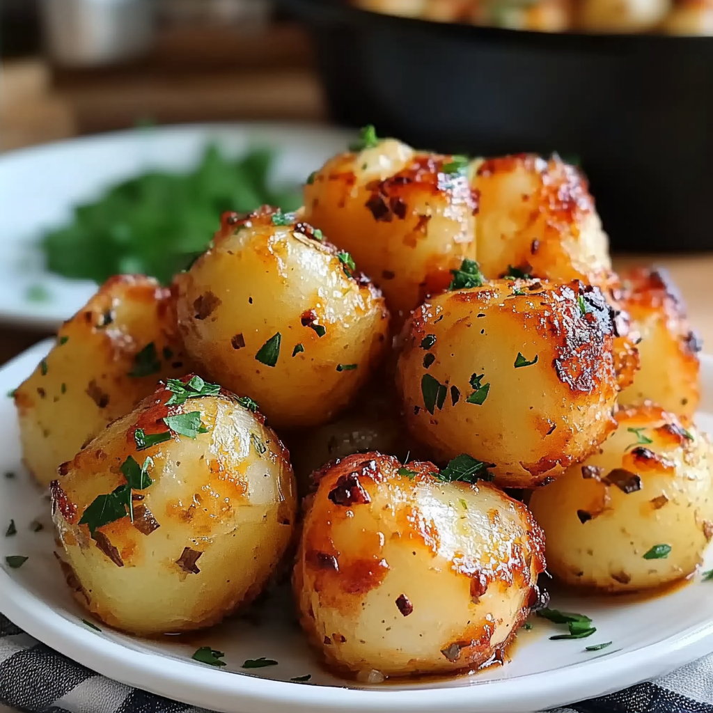 Recipe preparation for Garlic Potato Pops