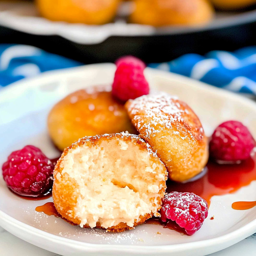 Recipe preparation for Fried Cheesecakern