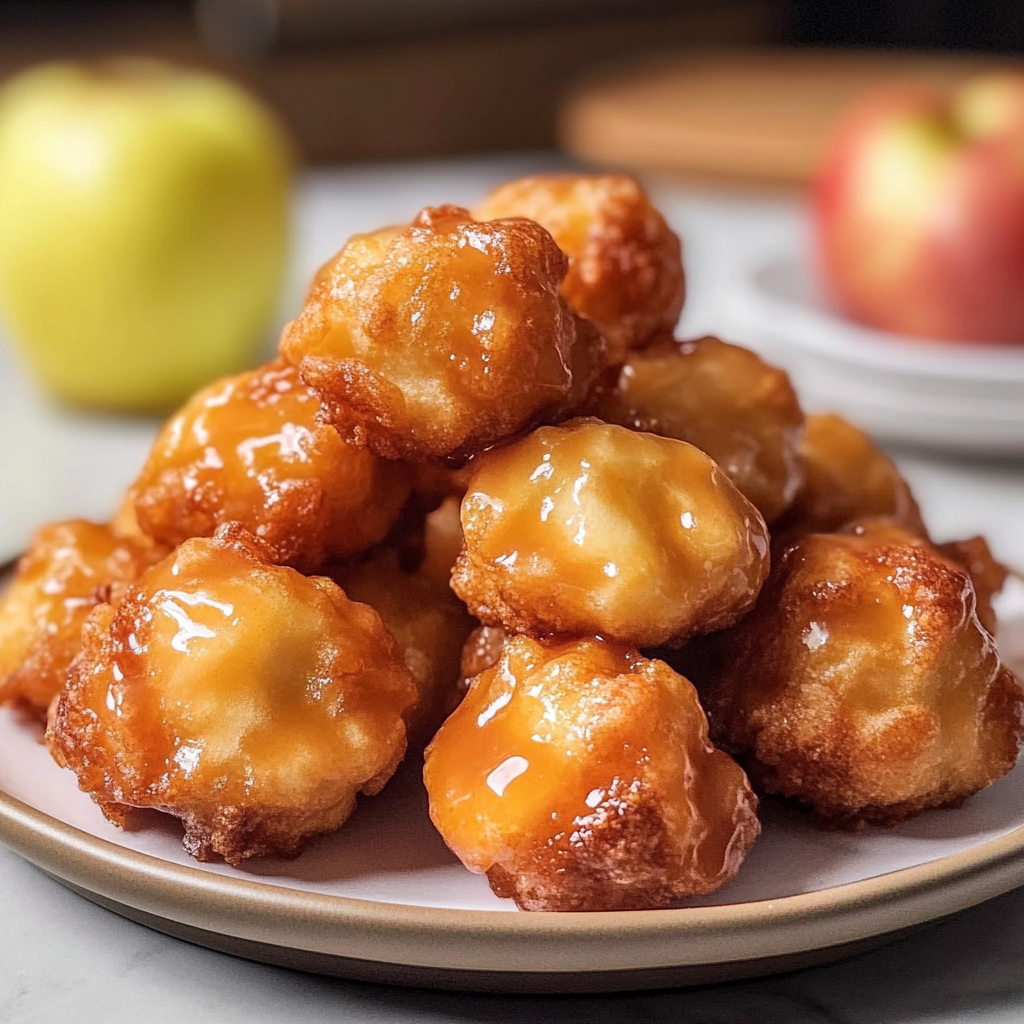 Recipe preparation for Apple Fritter Bites