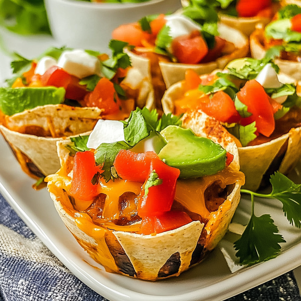 Recipe preparation for Enchilada Cups