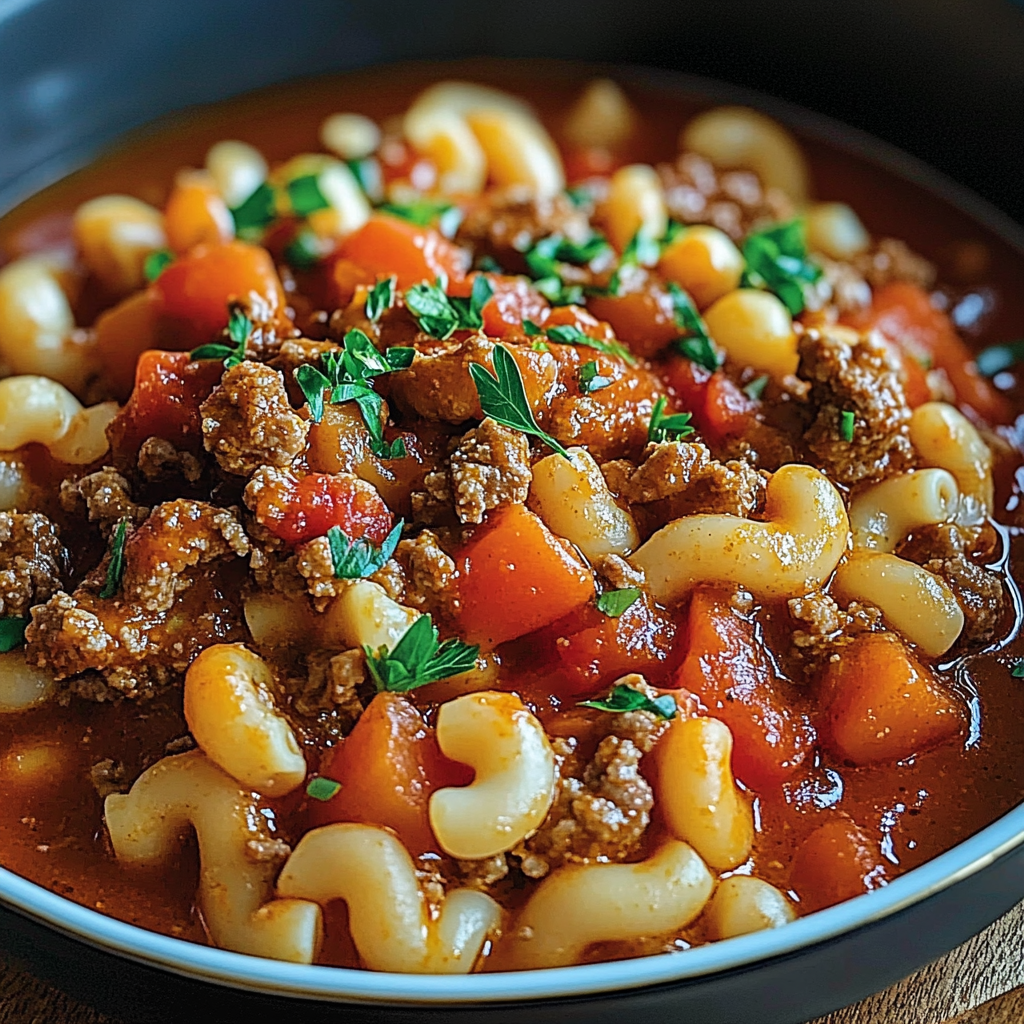 Recipe preparation for grandma’s goulash