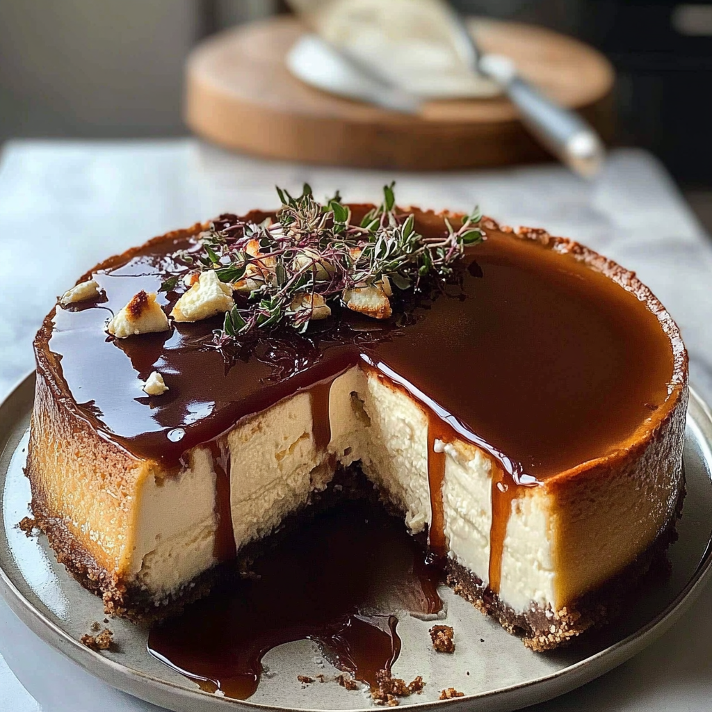 Recipe preparation for Feta Cheesecake