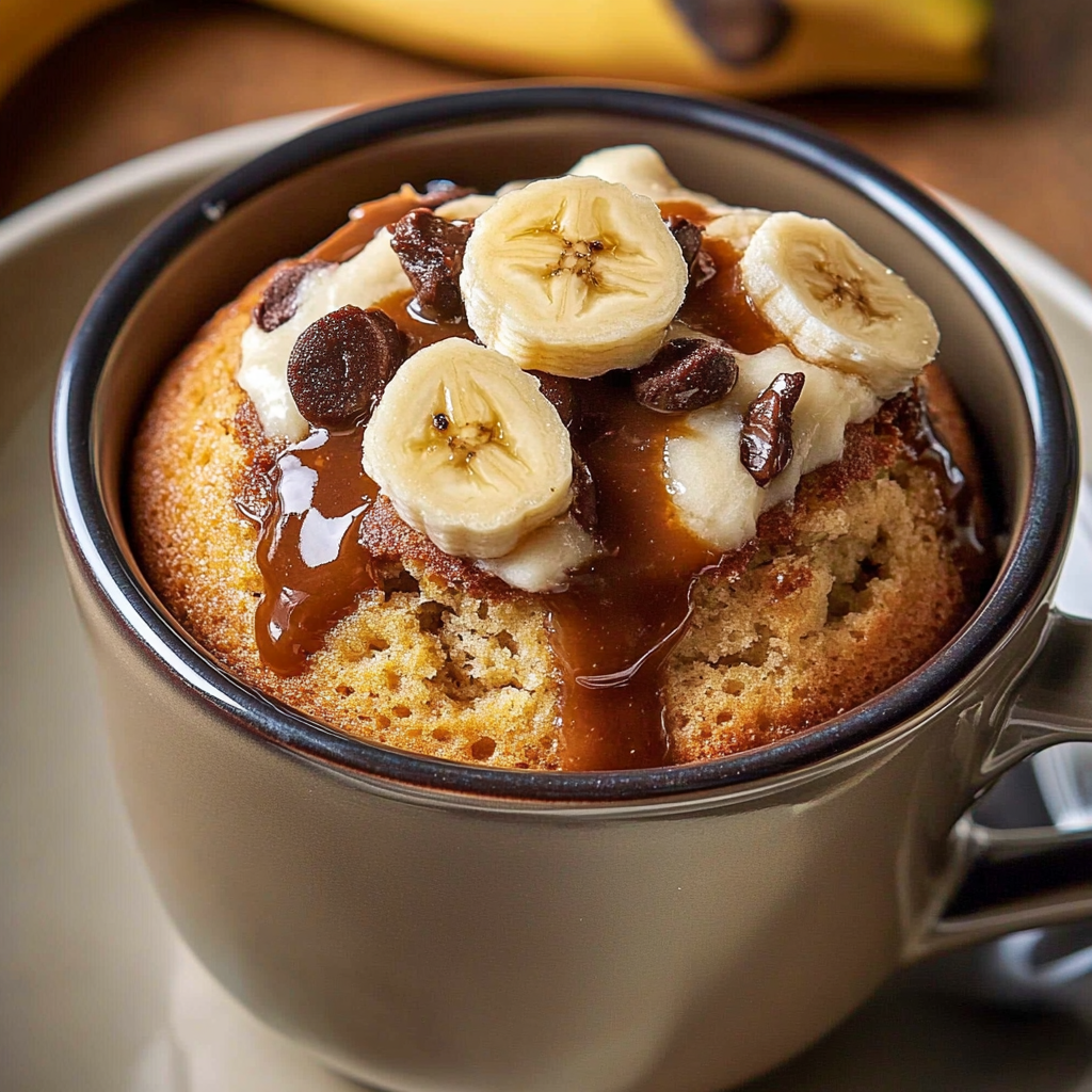 Recipe preparation for Banana Mug Cake
