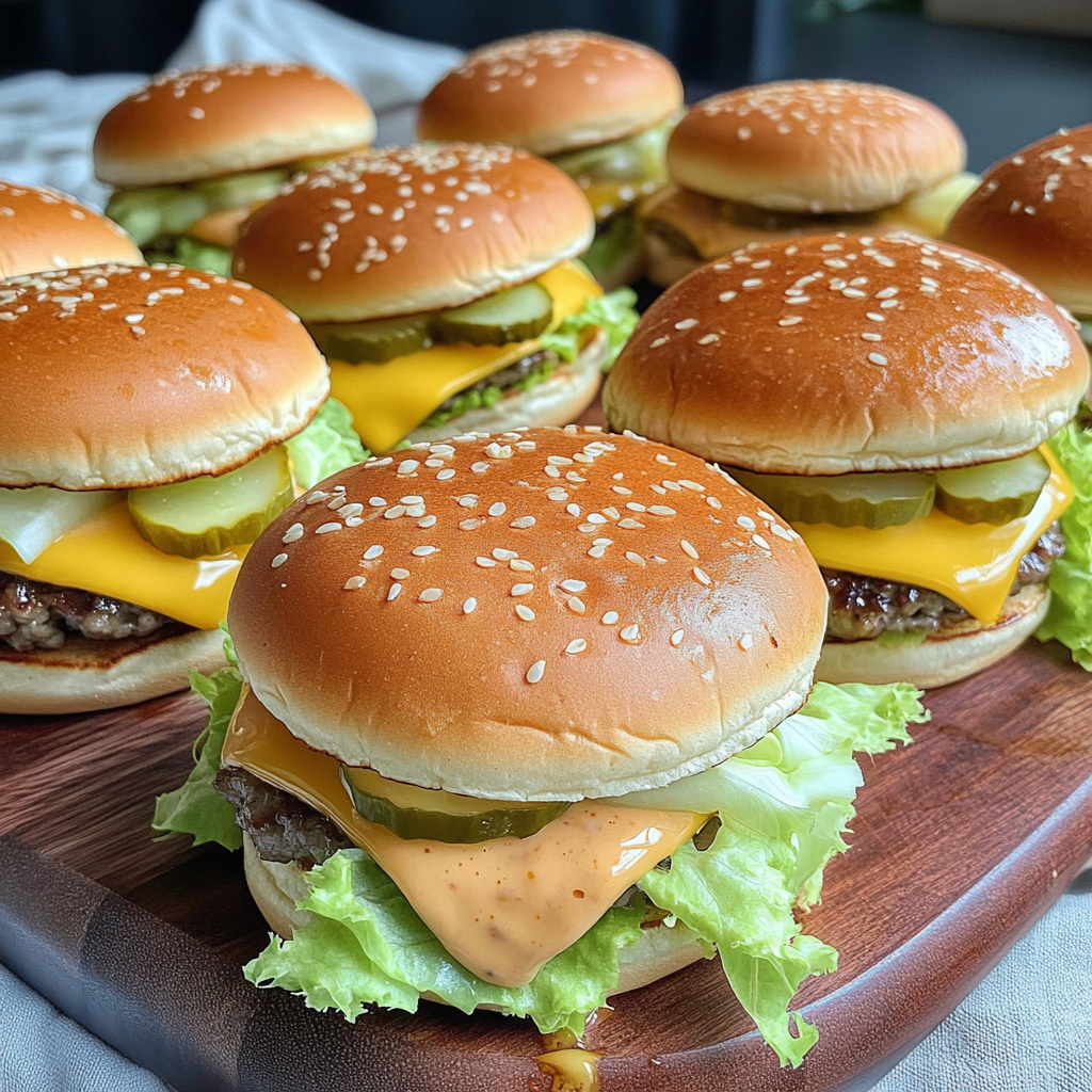 Recipe preparation for Big Mac Sliders