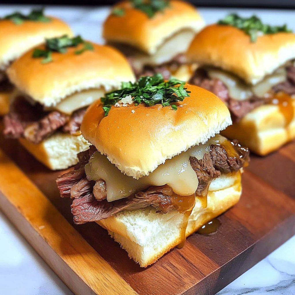 Recipe preparation for Roast Beef Sliders