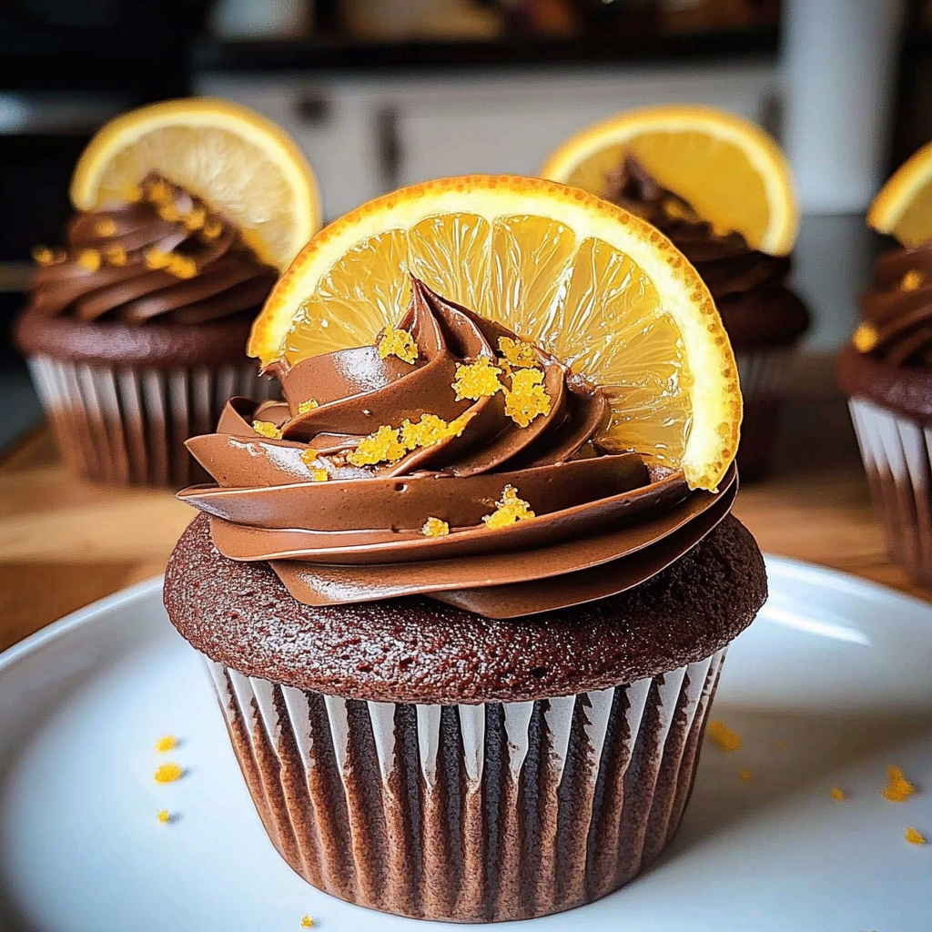 Recipe preparation for Orange Chocolate Cupcakes