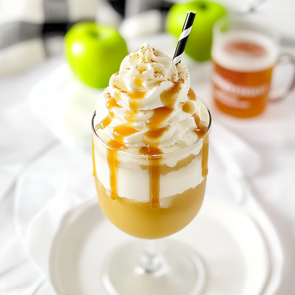 Recipe preparation for Apple Cider Floats