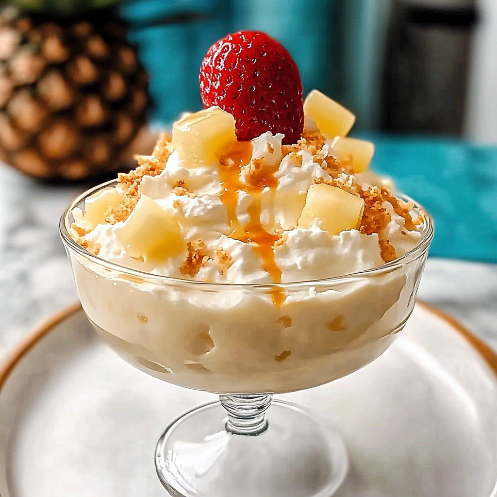 Recipe preparation for Pina Colada Fluff