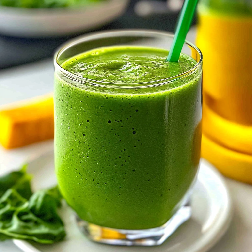 Recipe preparation for Green Smoothie Recipe