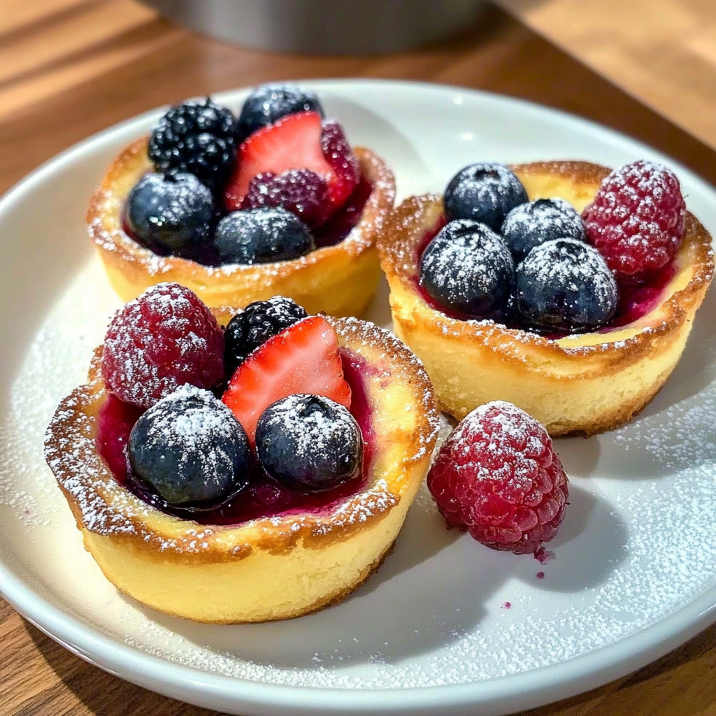 Recipe preparation for Mini Berry Dutch Babies