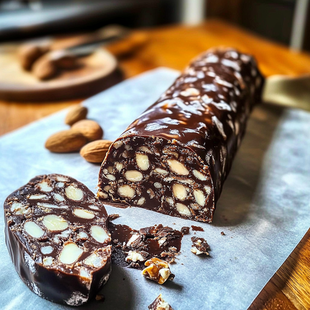 Recipe preparation for Chocolate Salami