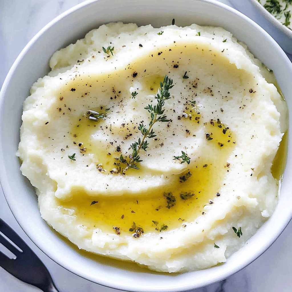 Recipe preparation for Creamy Copycat Cauliflower Puree Recipe