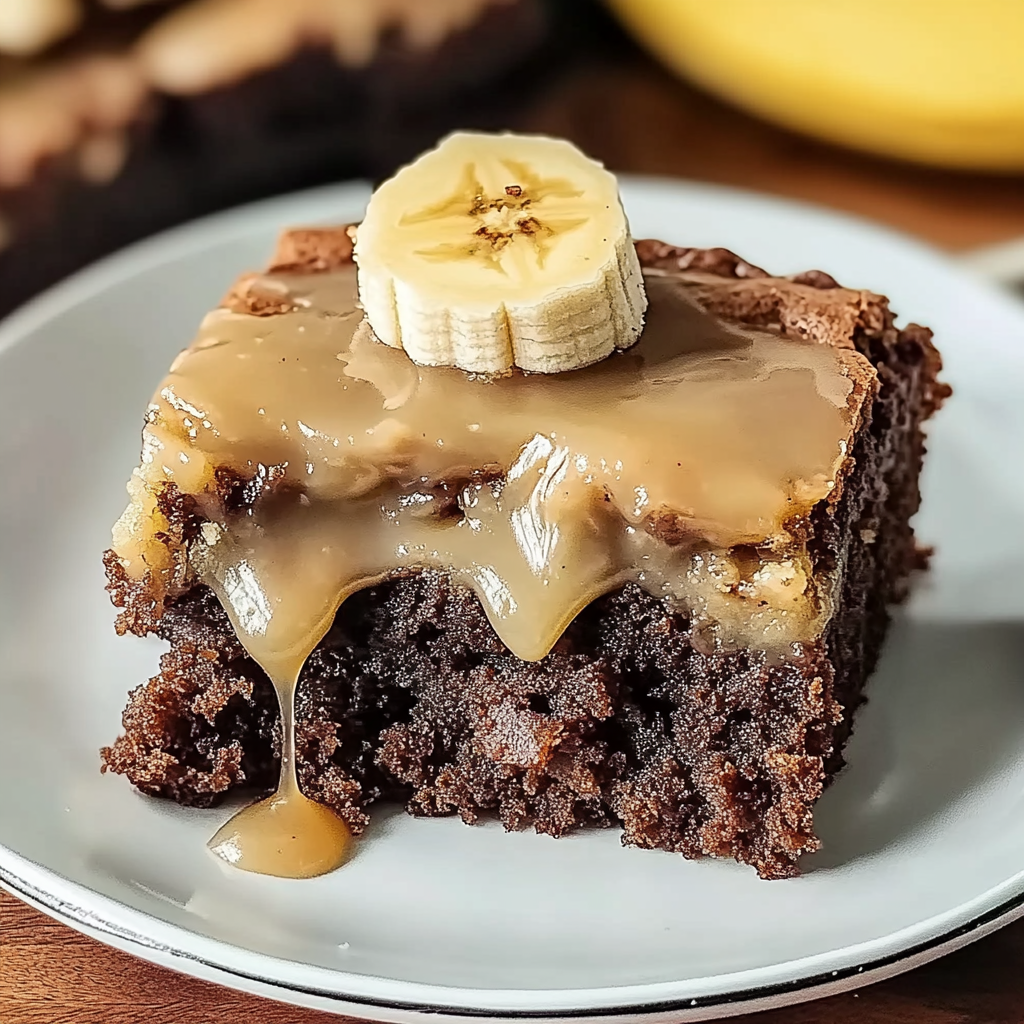 Recipe preparation for Banana Bread Brownies