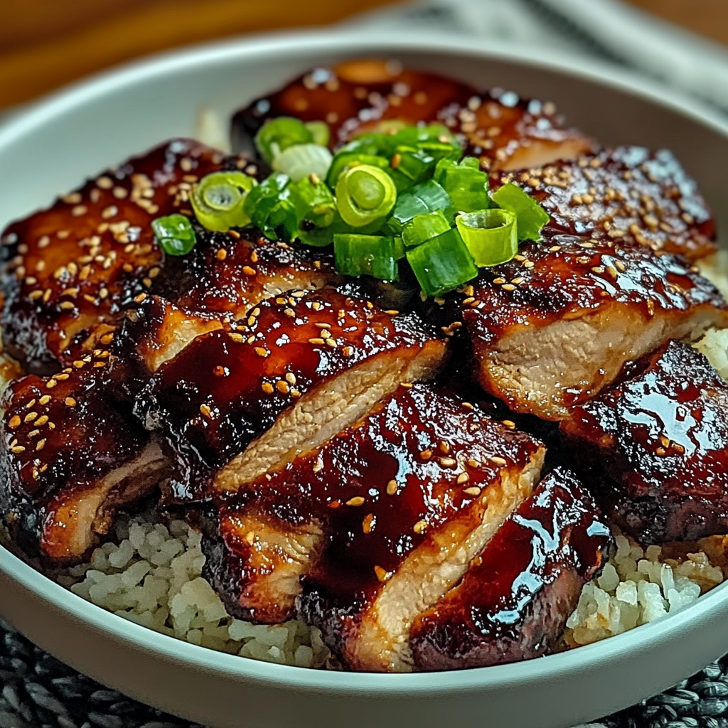 Recipe preparation for Char Siu Chicken Thighs