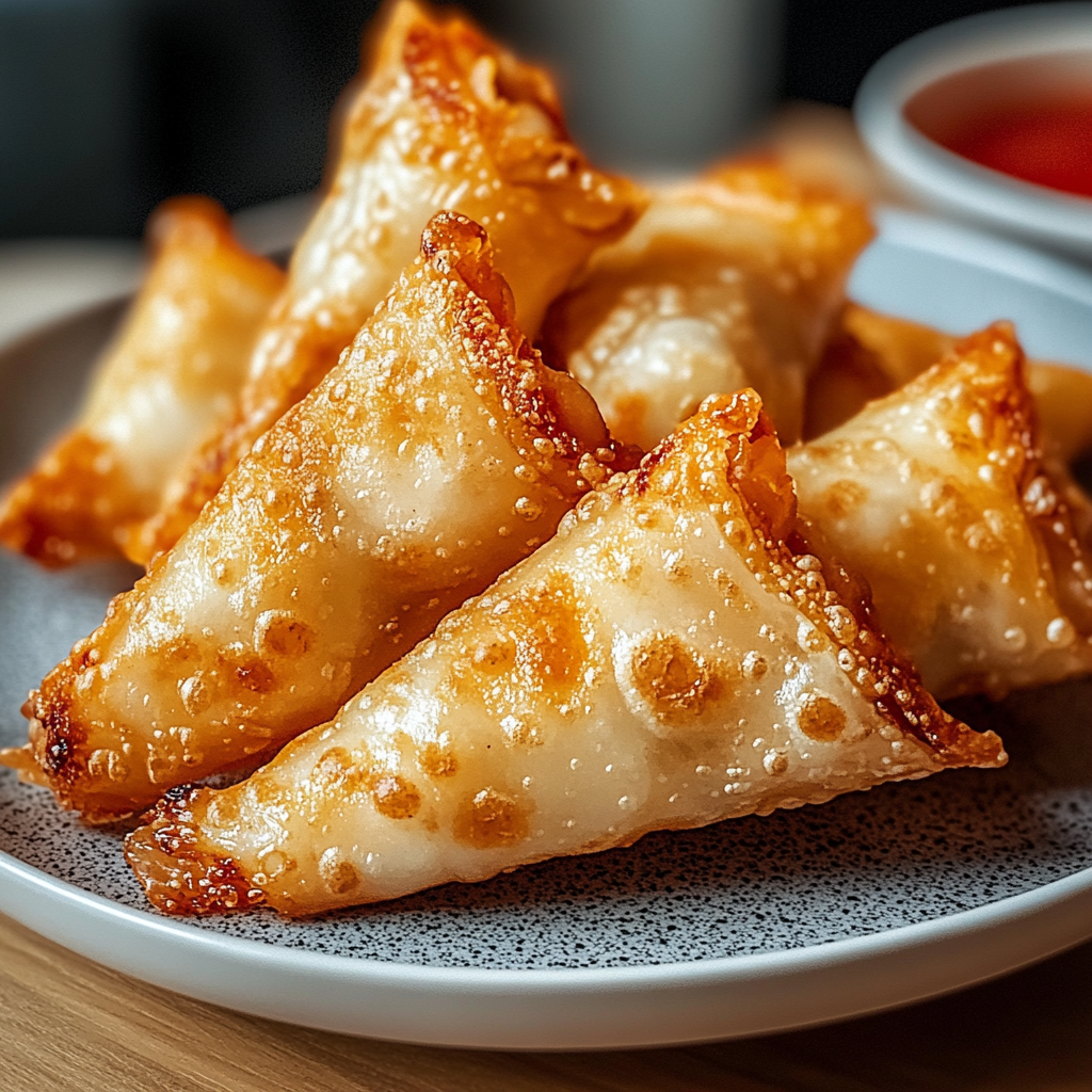 Recipe preparation for Rice Paper Crab Rangoons