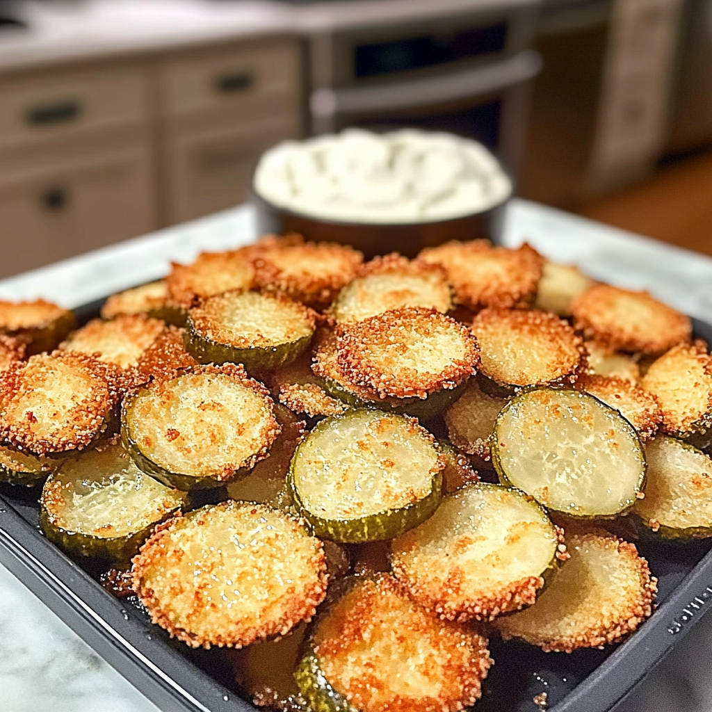 Recipe preparation for Air Fryer Fried Pickles
