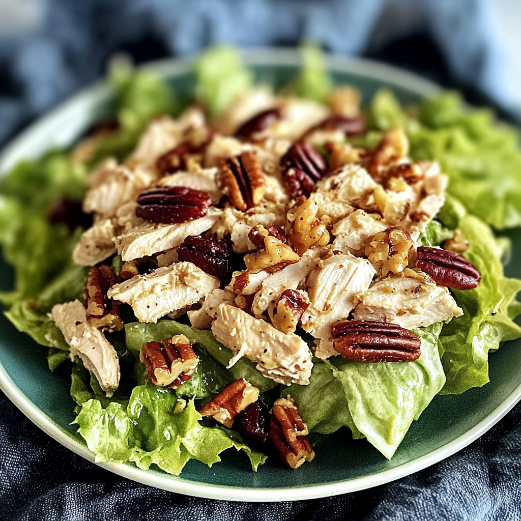 Recipe preparation for Pecan Chicken Salad Recipe