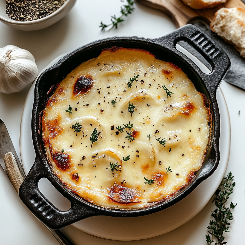 Recipe preparation for Country French Garlic Soup