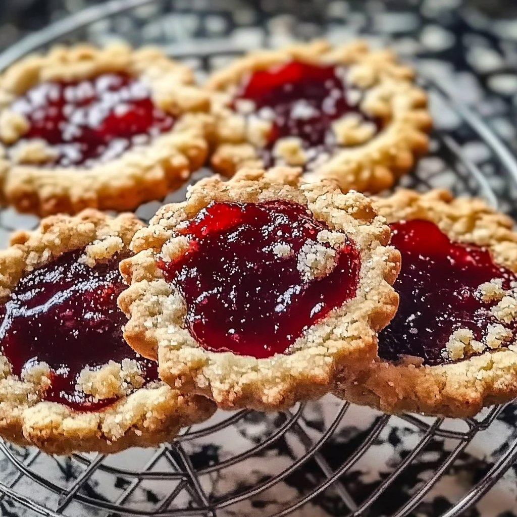 Recipe preparation for Strawberry Jam Cookies