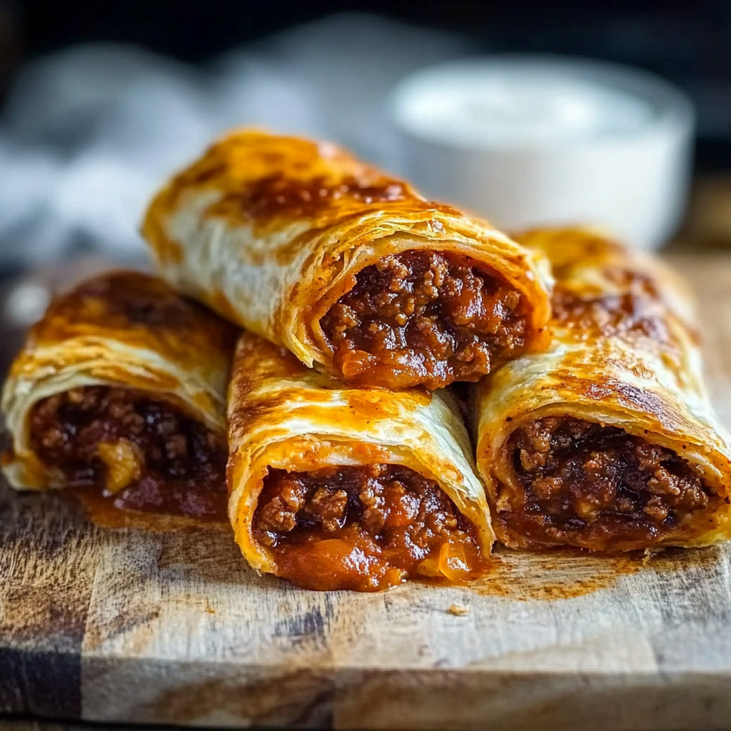 Recipe preparation for Ground Beef Enchiladas Mexican