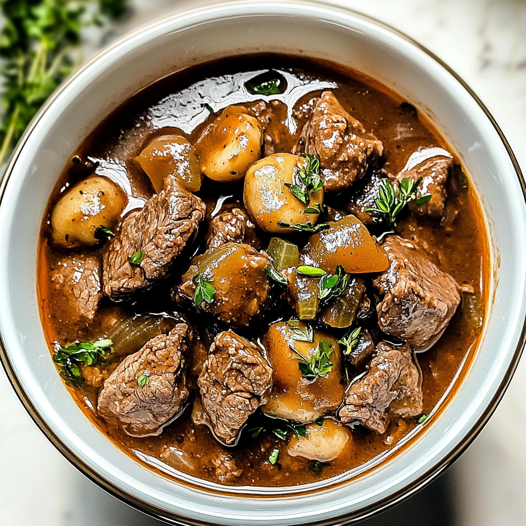 Recipe preparation for Keto Crockpot Beef Stew