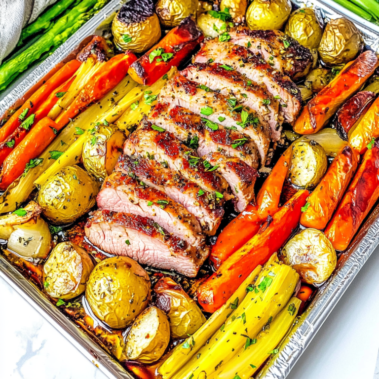 Easy Sheet Pan Pork Tenderloin with Vegetables
