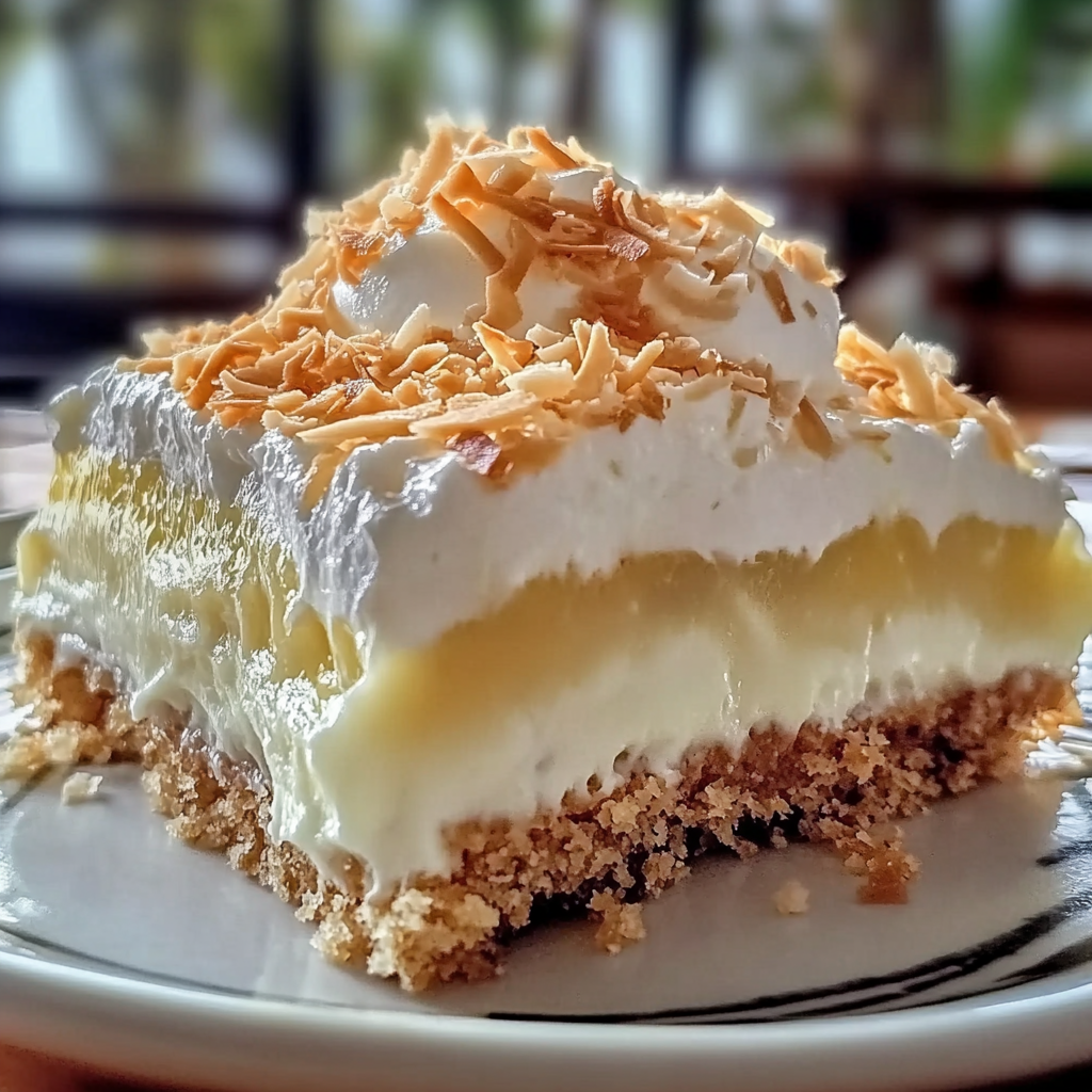 Recipe preparation for Lemon Coconut Cream Summer Bliss