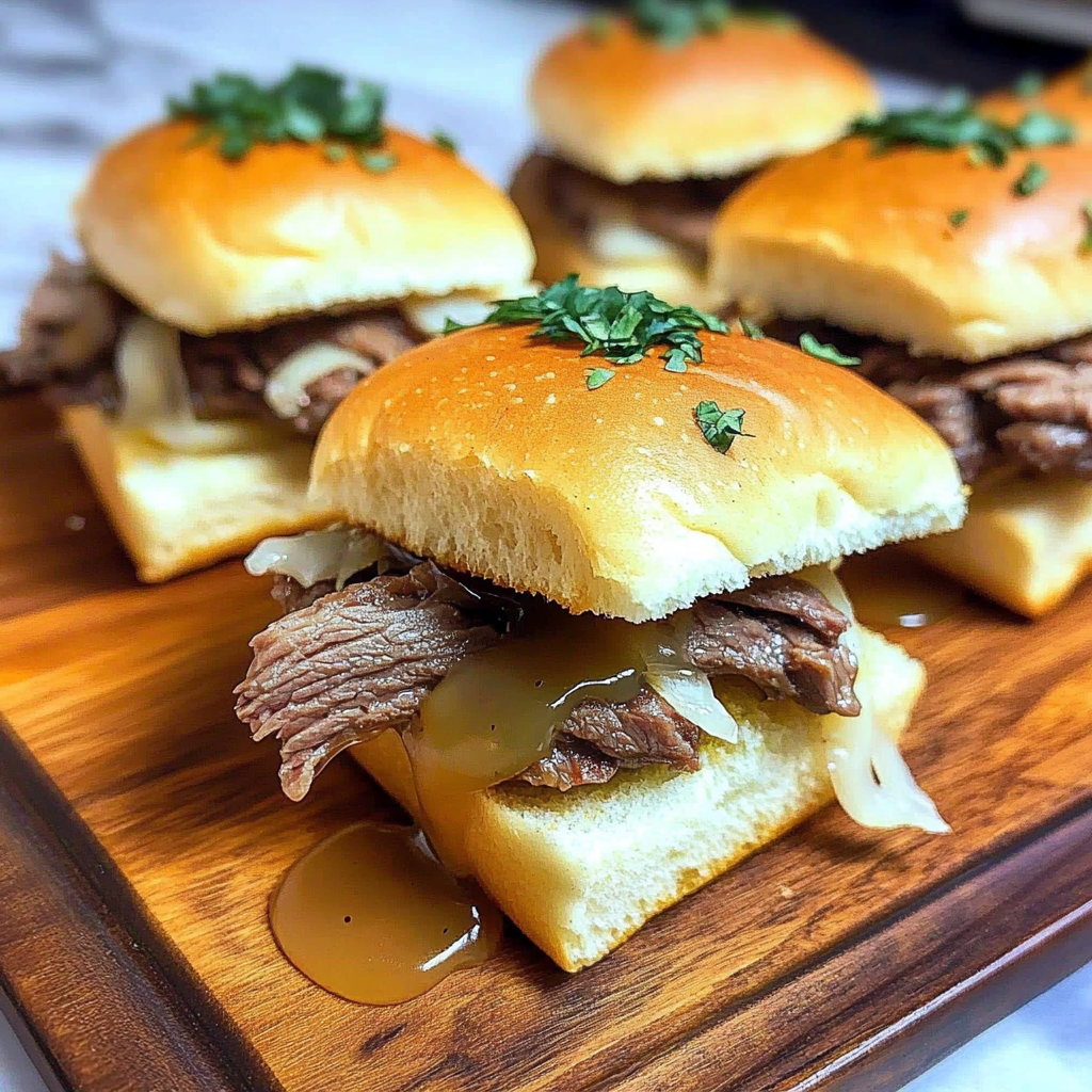 Recipe preparation for Roast Beef Sliders