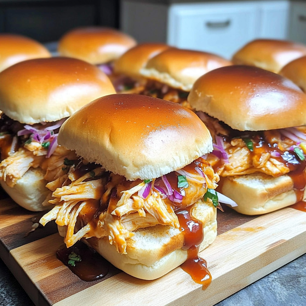 Recipe preparation for BBQ Chicken Sliders