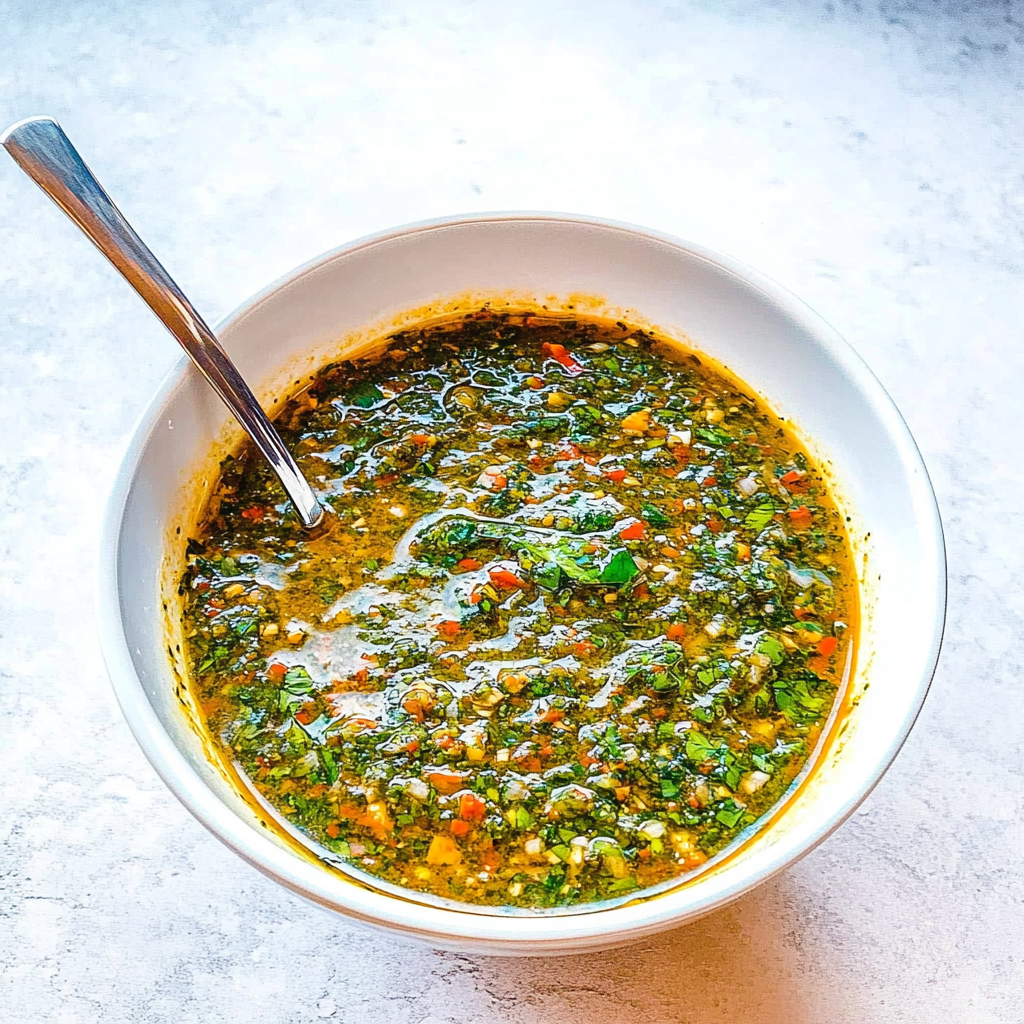 Recipe preparation for Cilantro Chimichurri