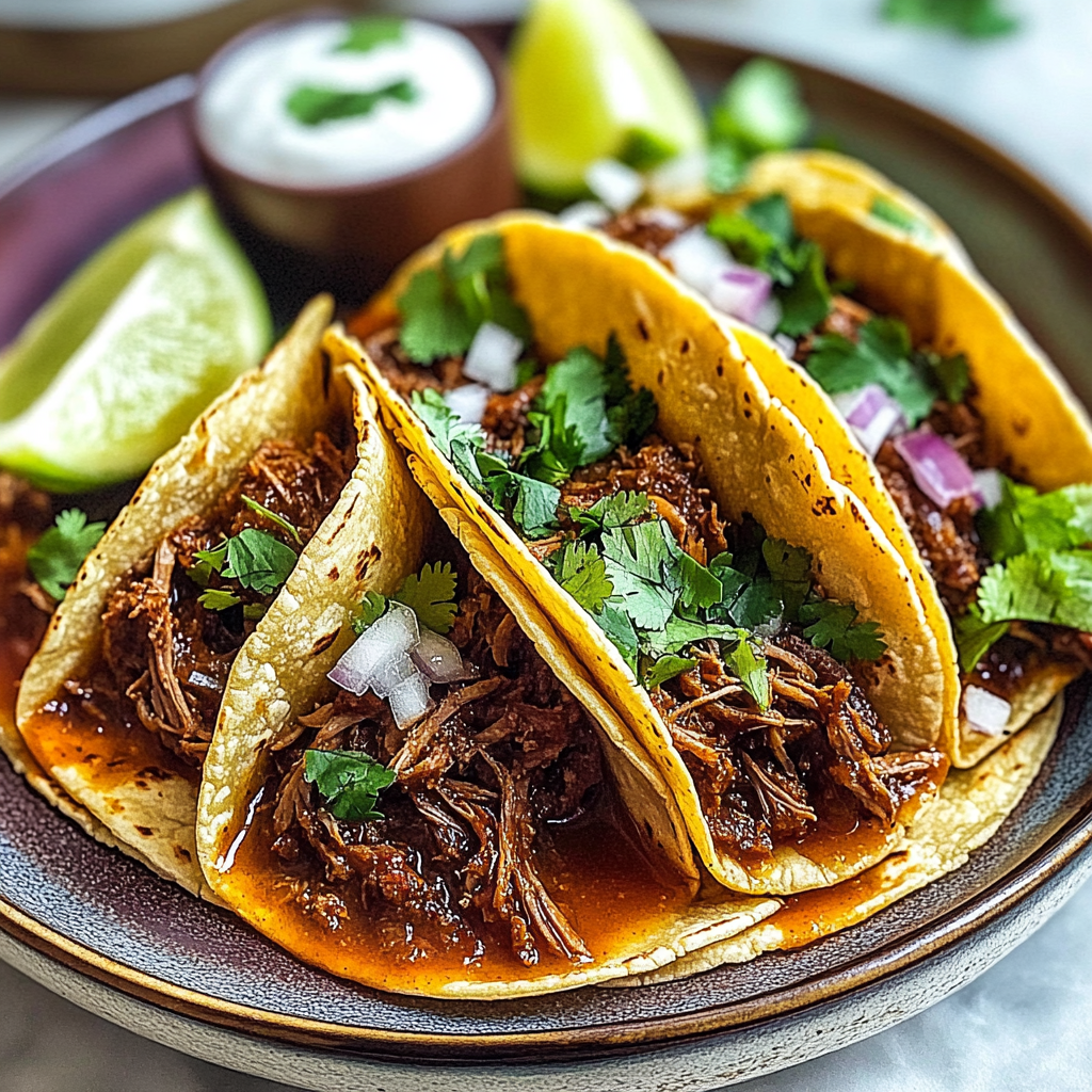 Recipe preparation for Birria Tacos