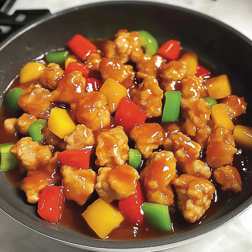 Recipe preparation for Sweet and Sour Chicken