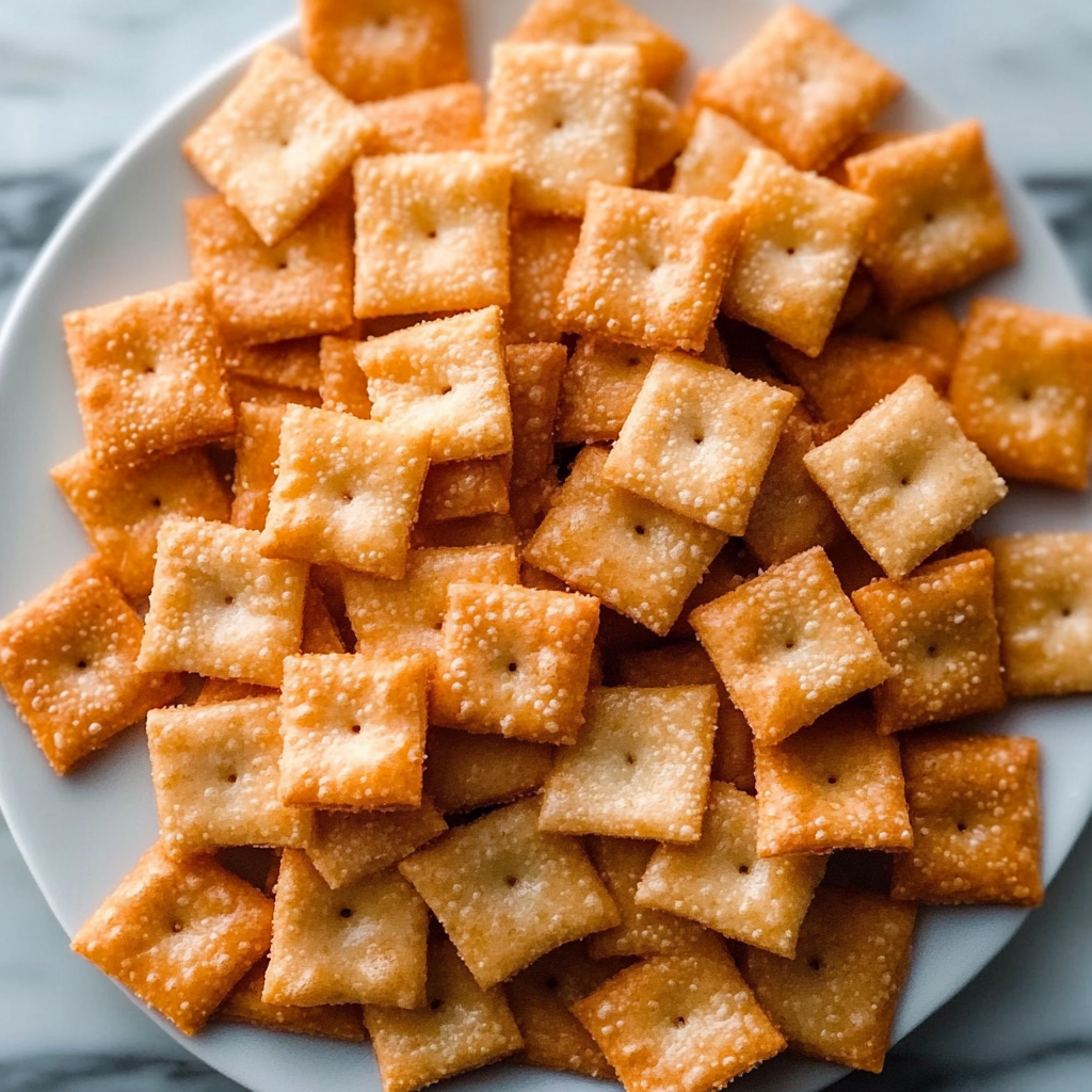 Recipe preparation for Homemade Cheese Crackers