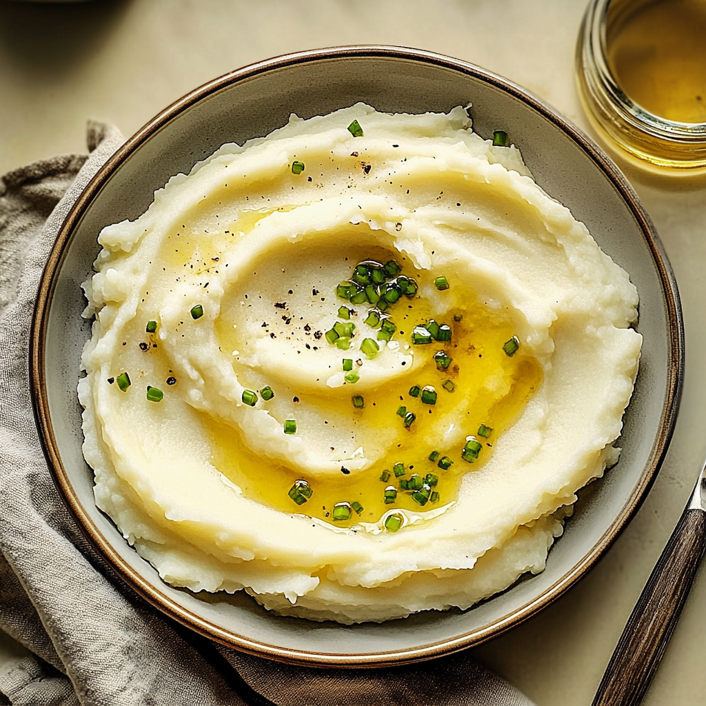 Recipe preparation for Creamy Mashed Potatoes