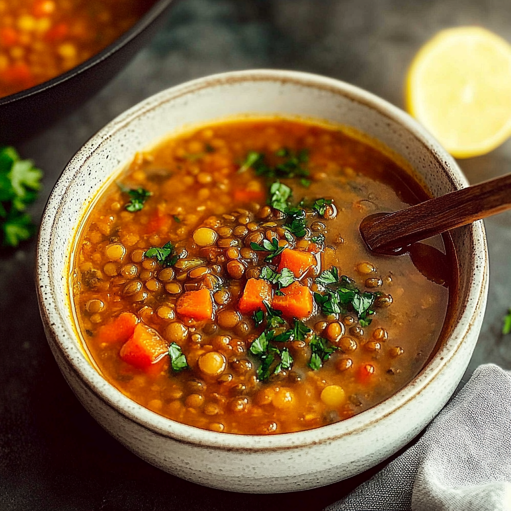 Recipe preparation for Classic Lentil Soup