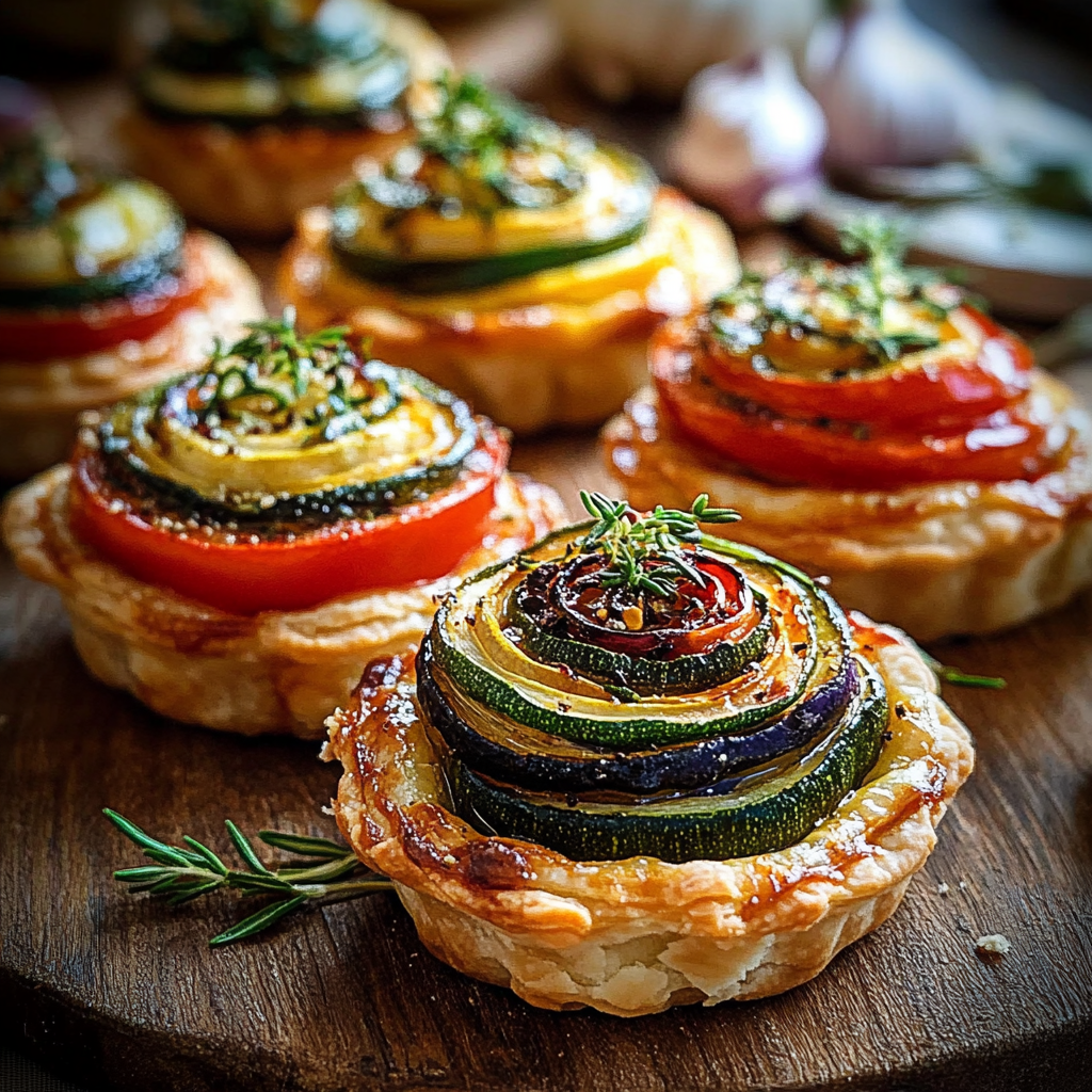 Recipe preparation for Mini Veggie Tartlets