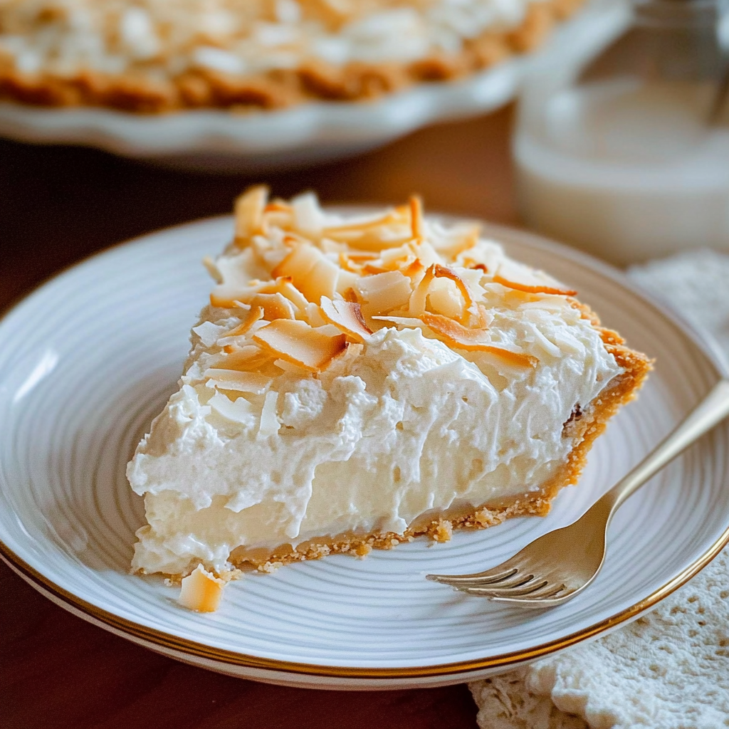 Recipe preparation for Vegan Coconut Pie