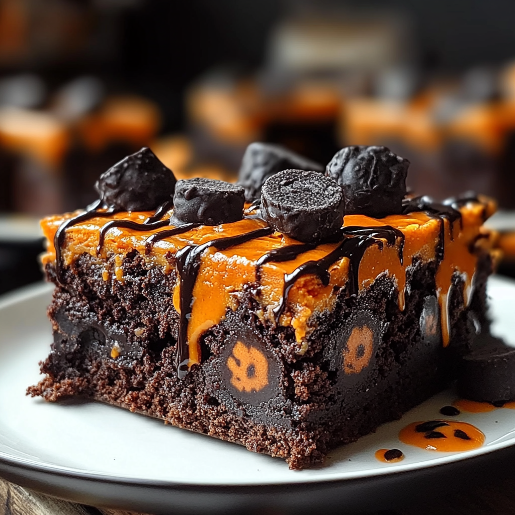 Recipe preparation for Halloween Brownies