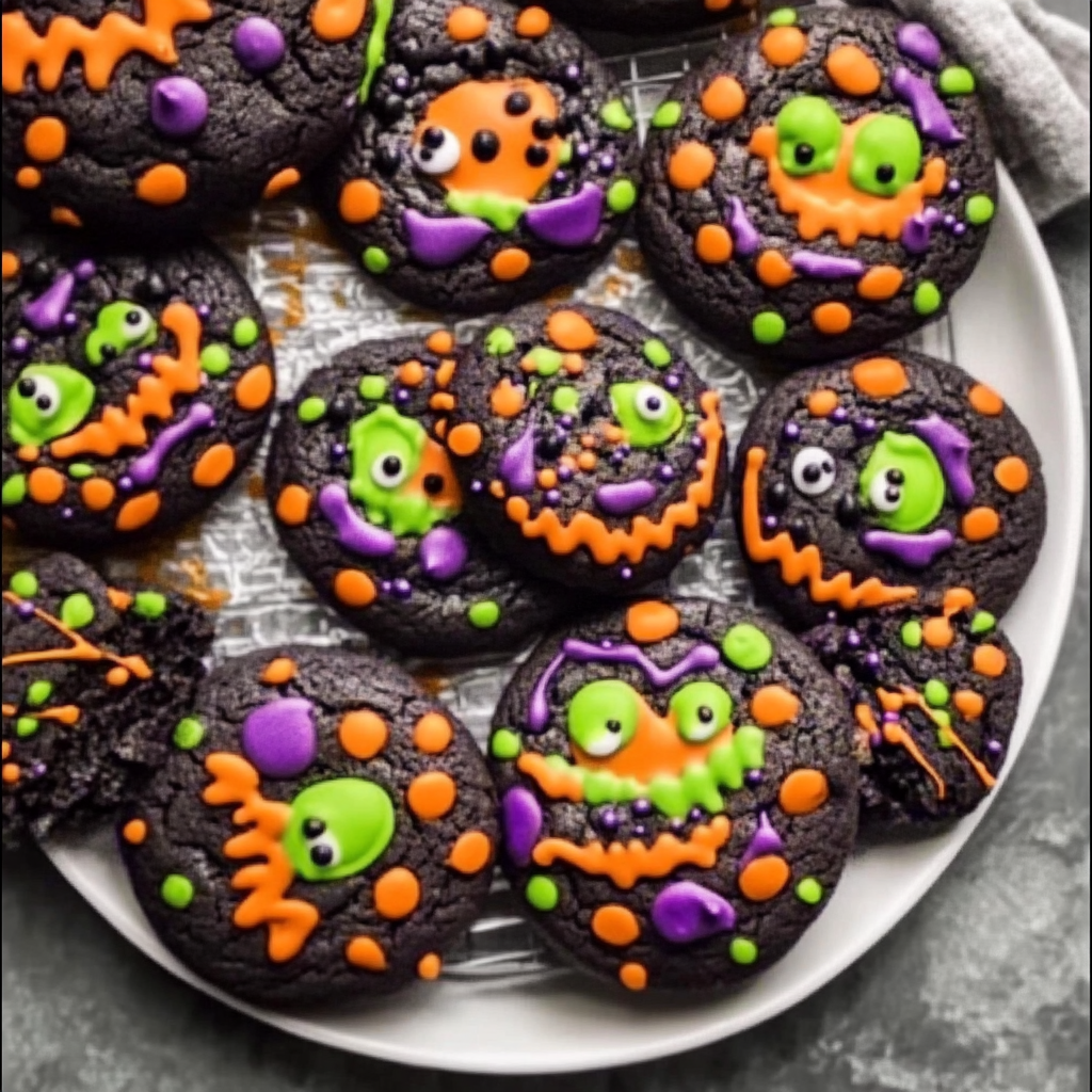 Recipe preparation for Halloween Cookies Recipe