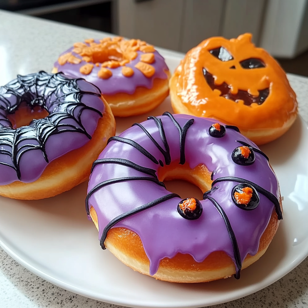 Recipe preparation for Halloween Donuts