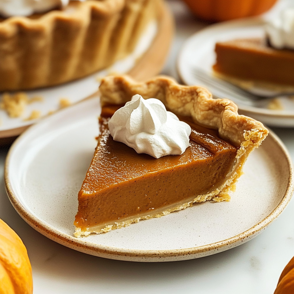 Recipe preparation for Classic Bourbon Pumpkin Pie
