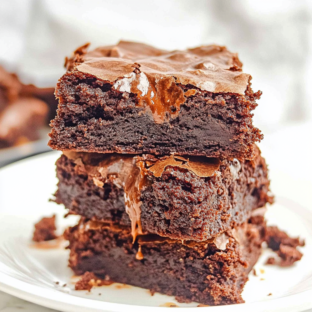 Recipe preparation for One Bowl Brownies