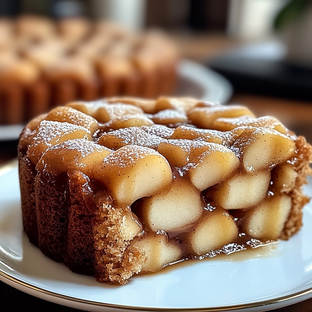 Recipe preparation for Easy Cinnamon Apple Cake