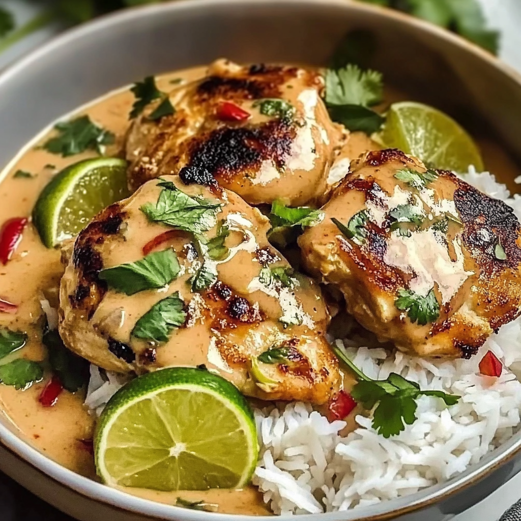 Recipe preparation for Lime Chilli Coconut Chicken