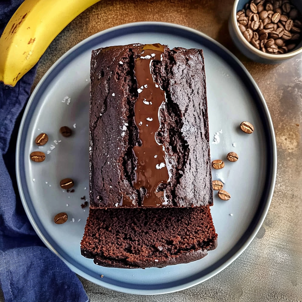 Recipe preparation for Chocolate Espresso Banana Bread