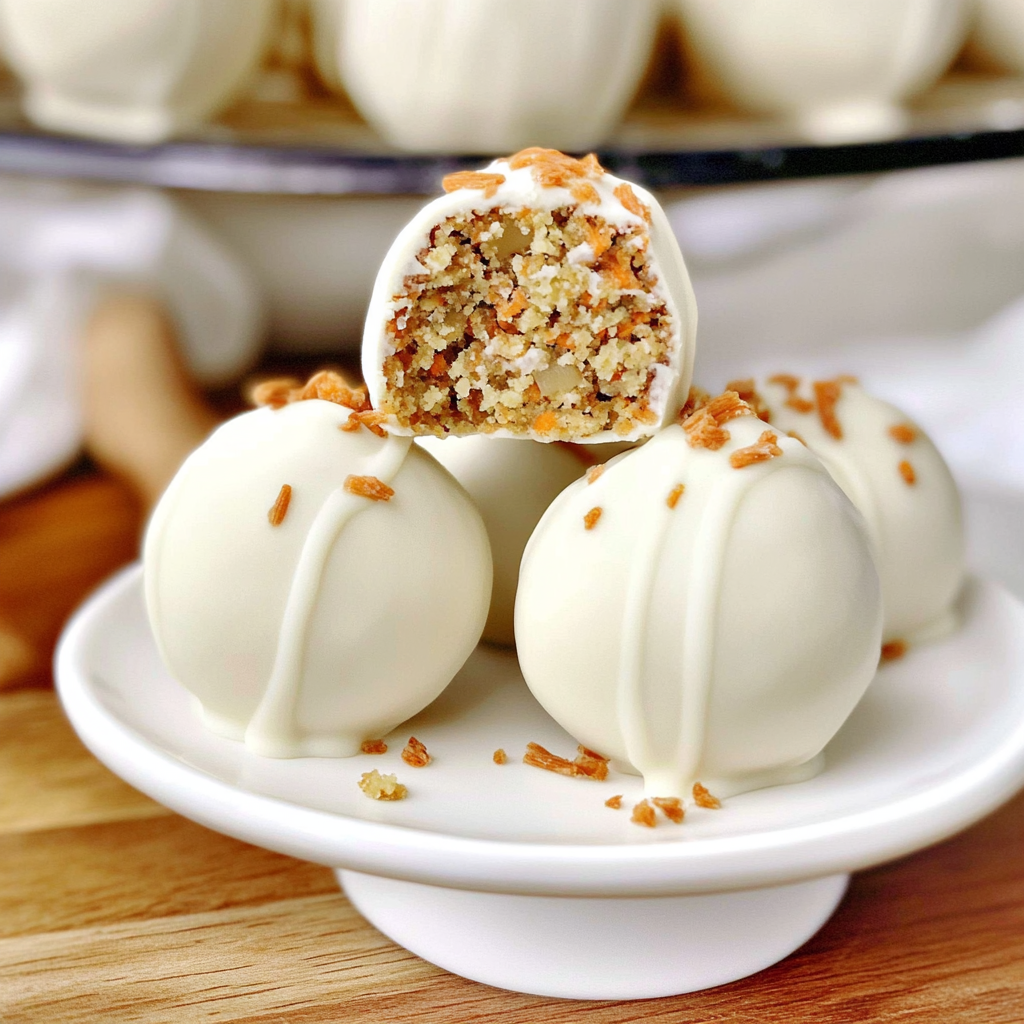 Recipe preparation for Carrot Cake Ball Truffles
