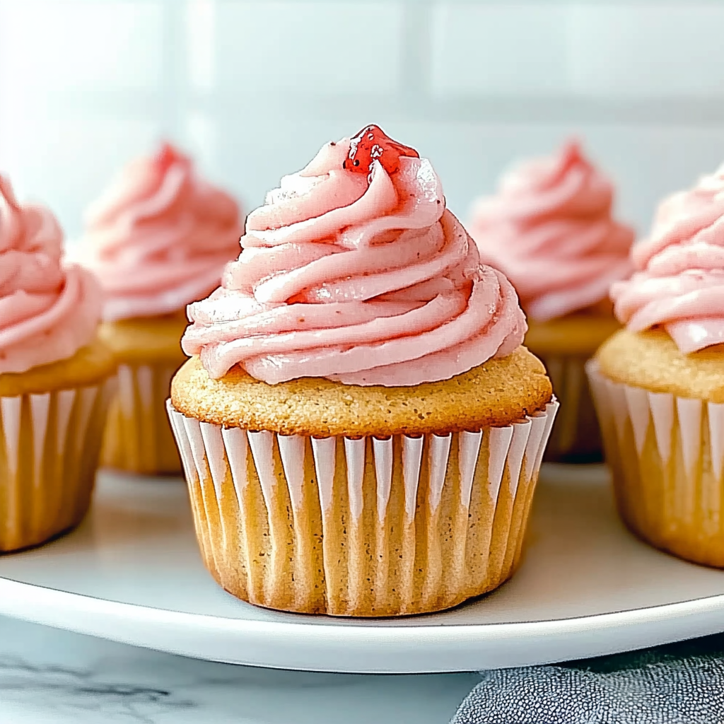 Recipe preparation for Strawberry Cupcakes