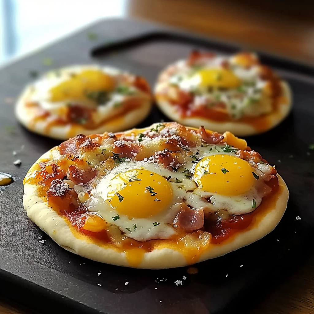 Recipe preparation for English Muffin Breakfast Pizza